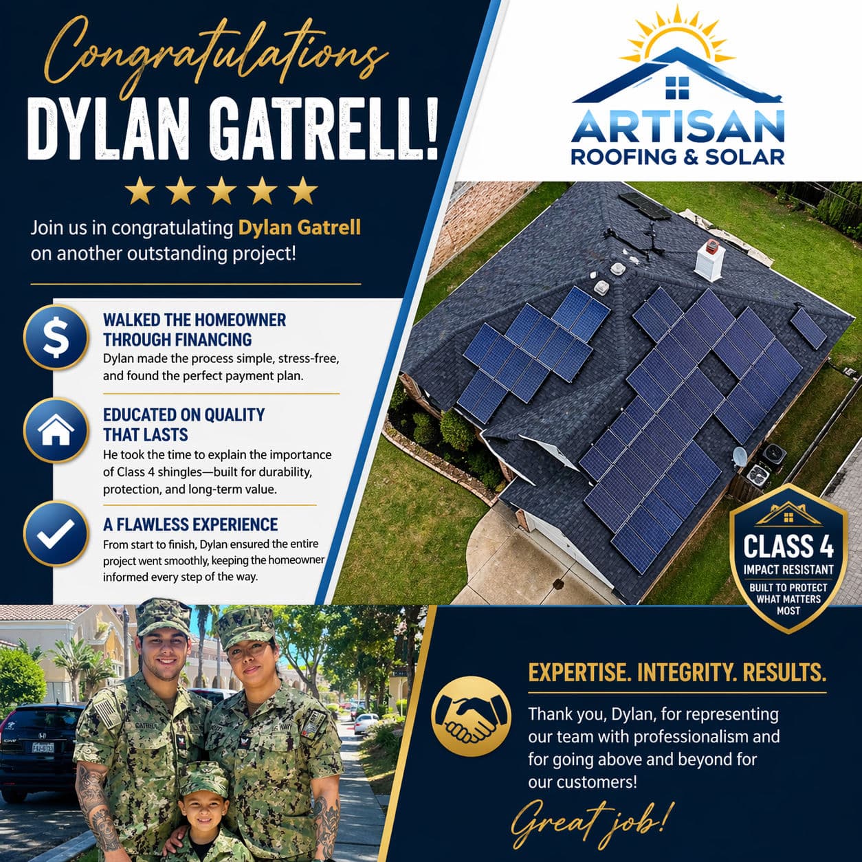 Project Shoutout to Dylan Gatrell on His First Completed Job image