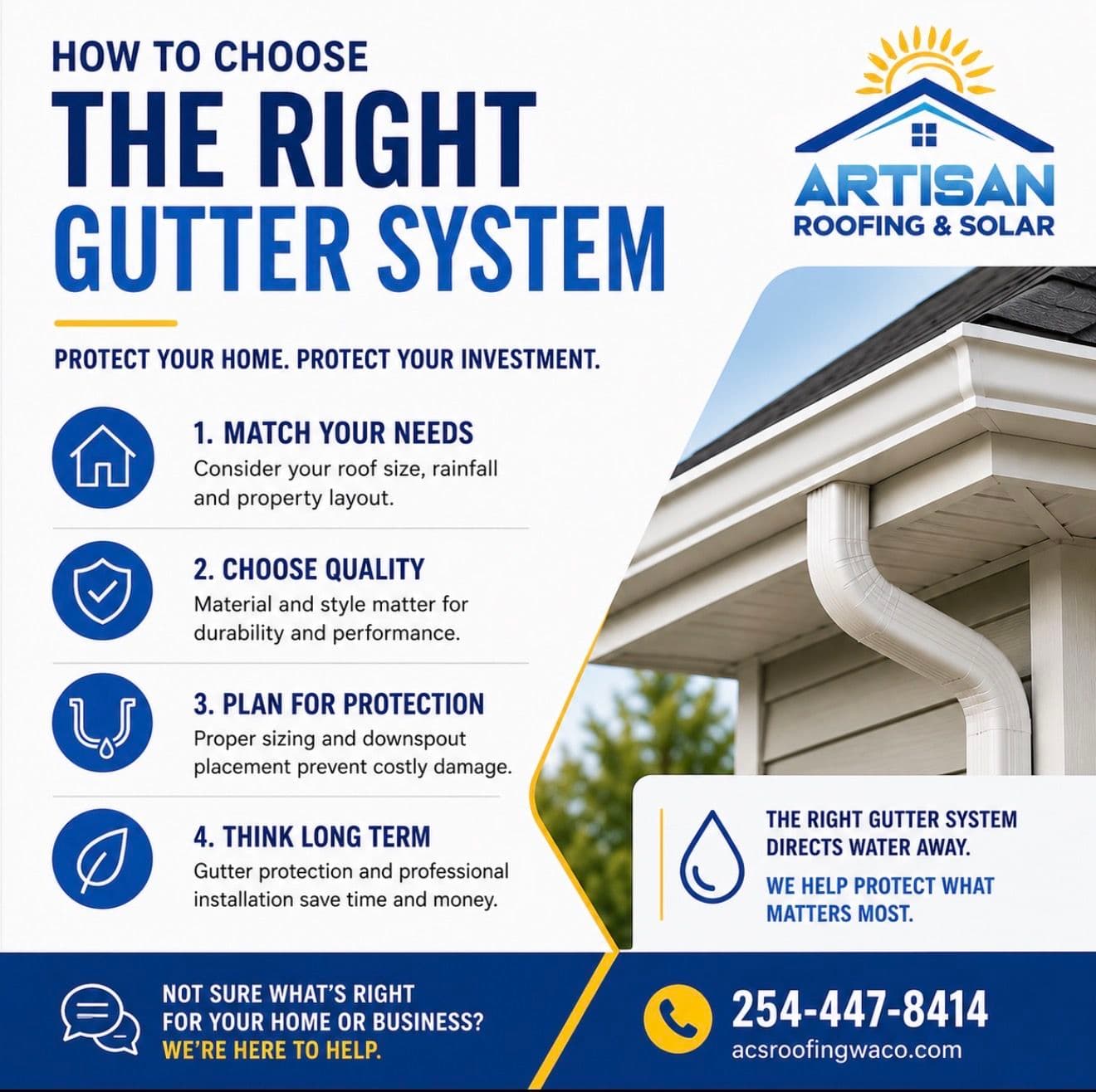 Project How to Choose the Right Gutter System in Waco TX image