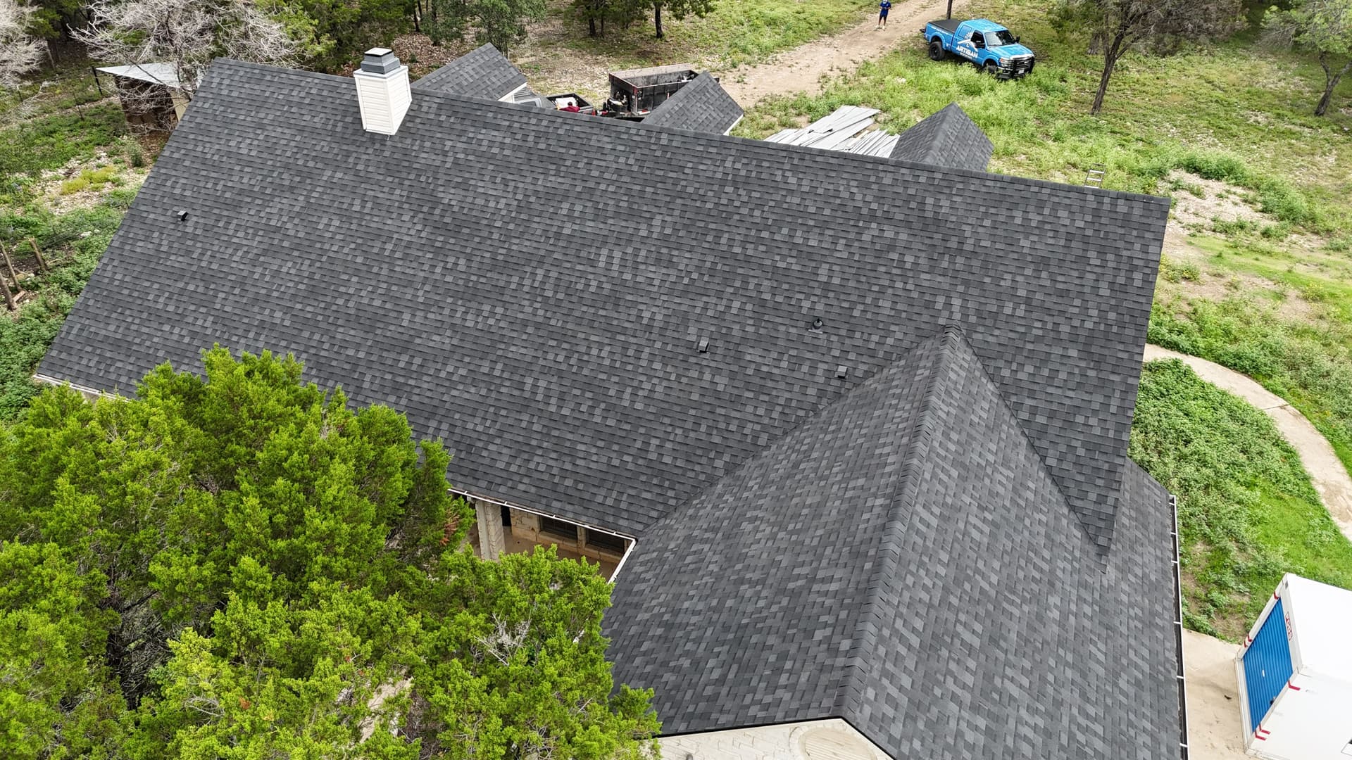 Gallery photos for IKO Nordic Class 4 Shingle Roof Installation on a Texas Hill Country Home: Image #3