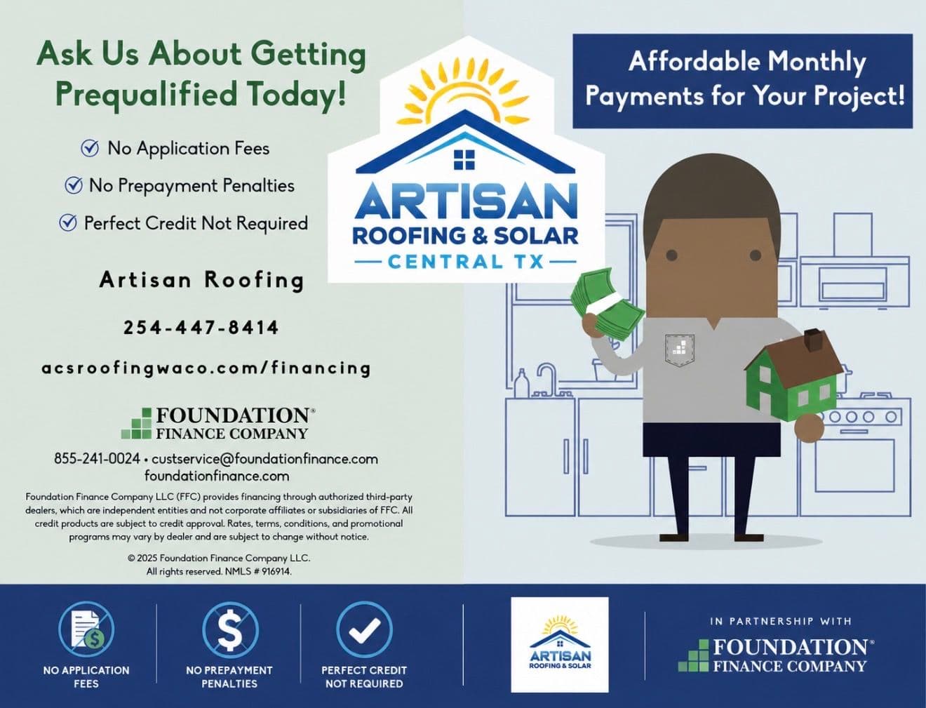 No Money Down Roof Financing Now Available in Central Texas image