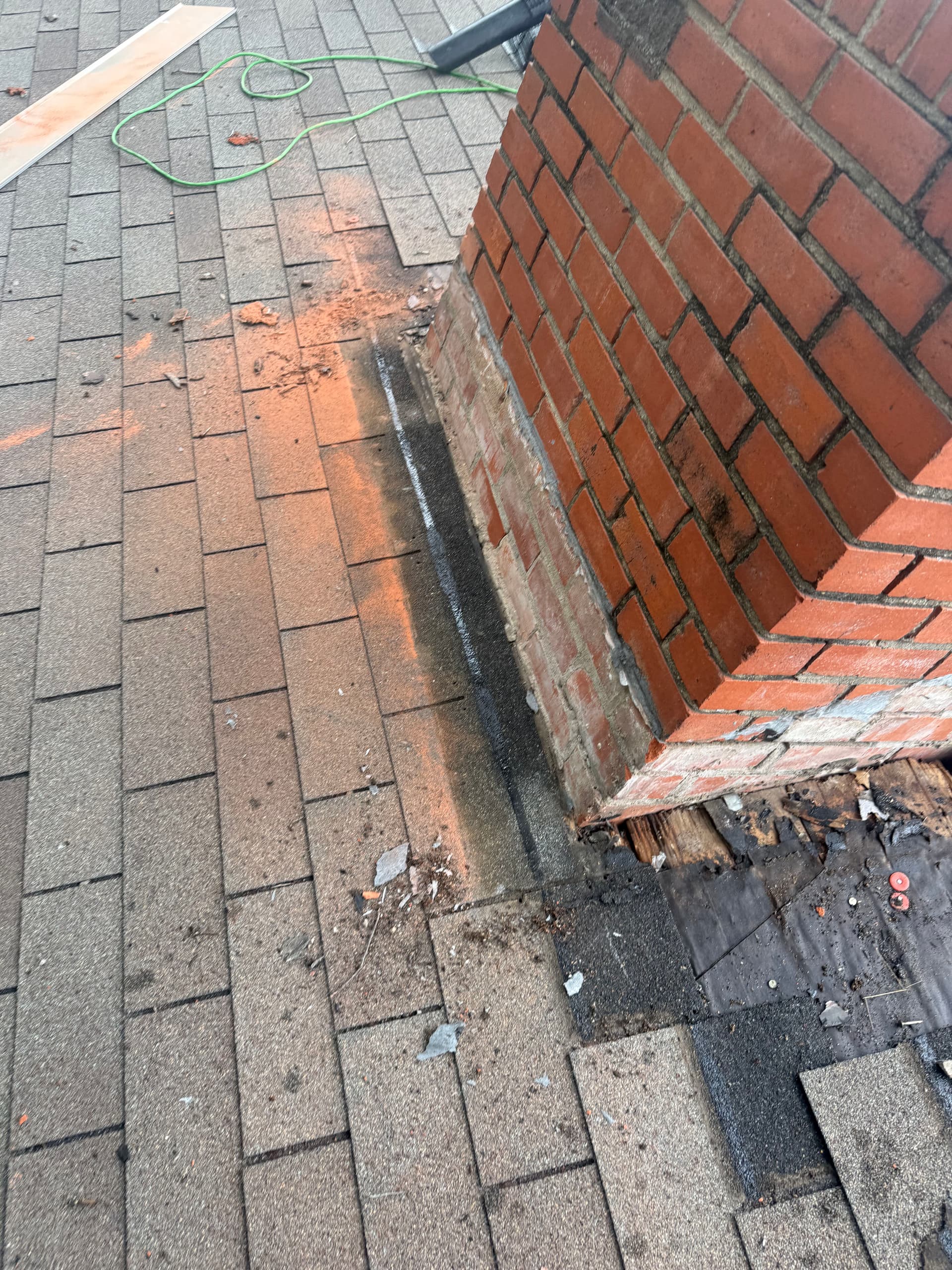 Gallery photos for Worn Chimney Flashing Repaired Before It Got Worse: Image #2