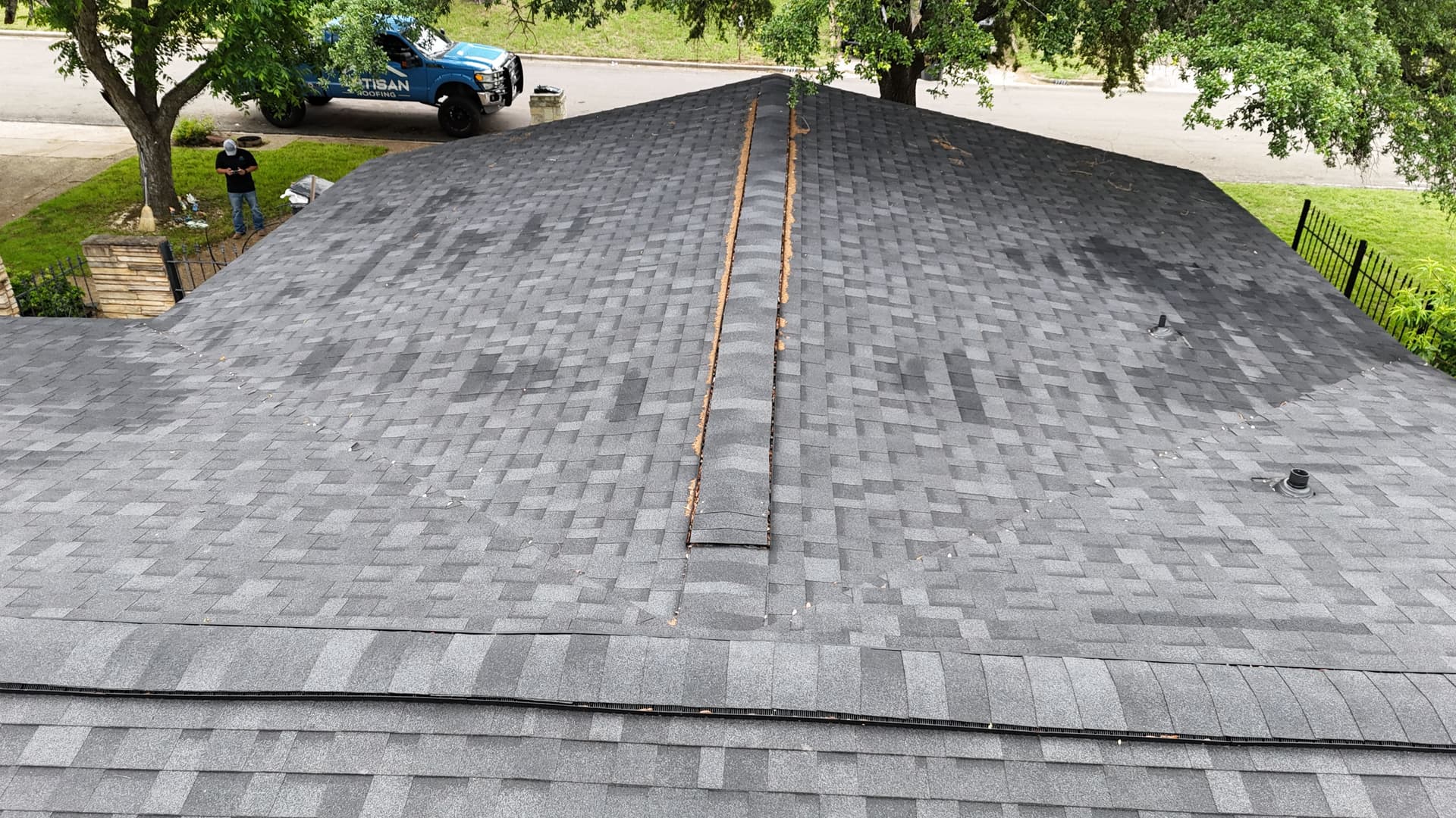Gallery photos for Full Roof Replacement with IKO Dual Black Shingles and New Deck: Image #1