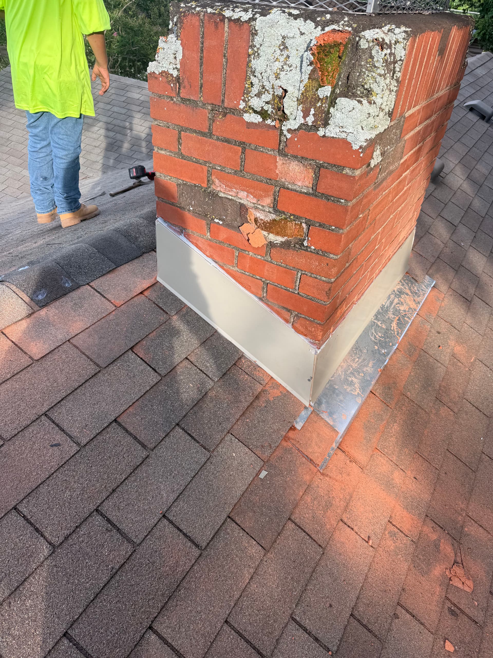 Gallery photos for Worn Chimney Flashing Repaired Before It Got Worse: Image #5
