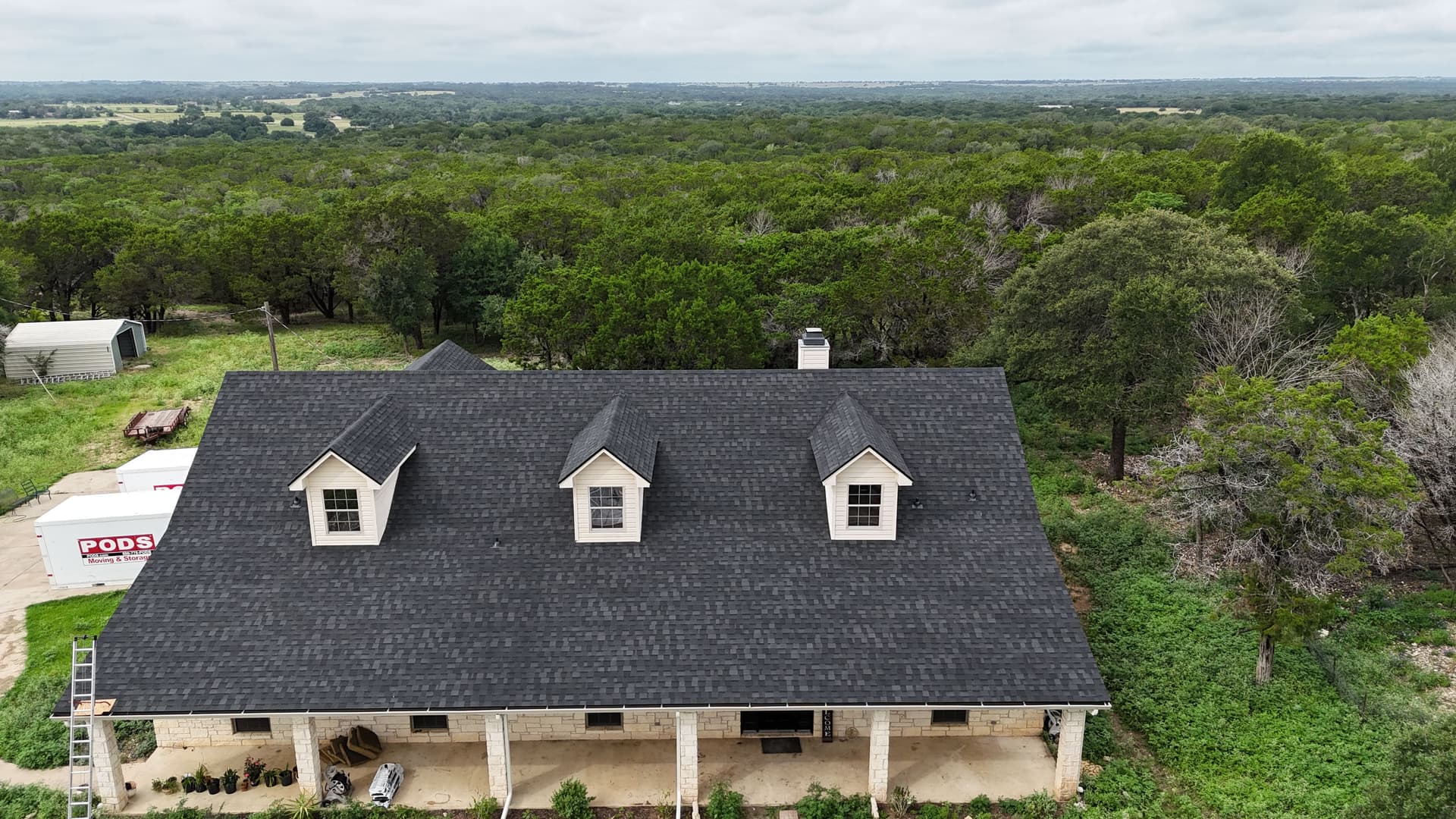 IKO Nordic Class 4 Shingle Roof Installation on a Texas Hill Country Home image