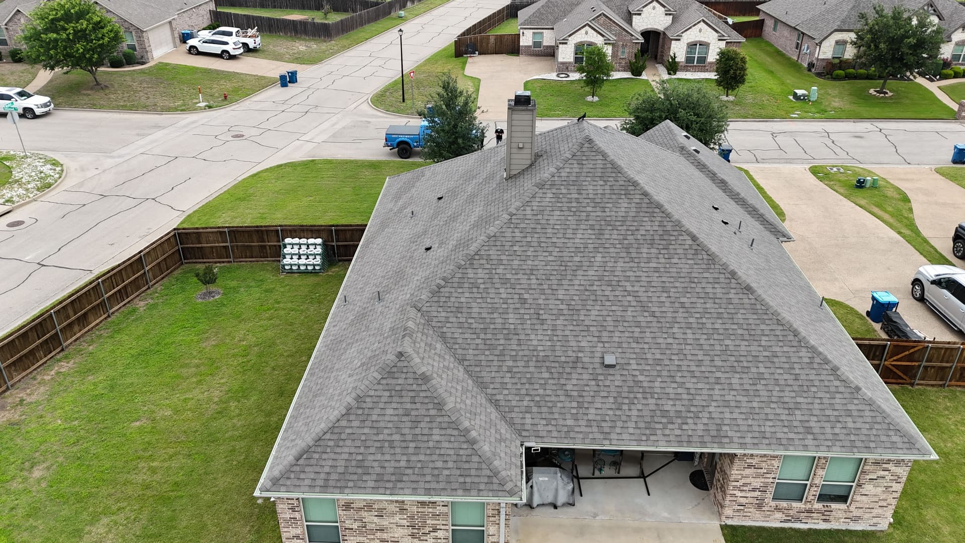 Gallery photos for IKO Cambridge Weatherwood Shingle Roof Replacement in Central Texas: Image #2