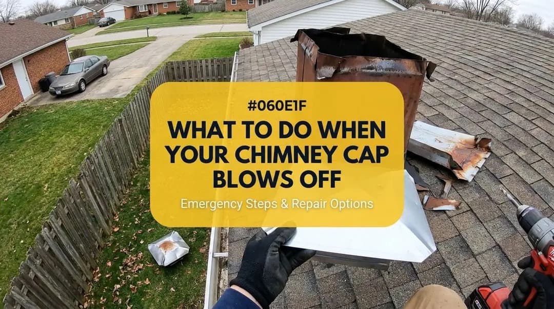 Your Chimney Cap Blew Off - Here's What to Do Next image